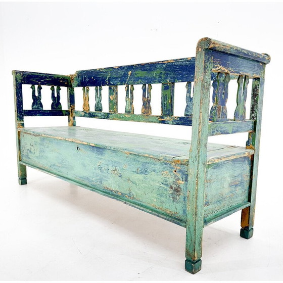 Image 1 of Antique vintage bench with storage space