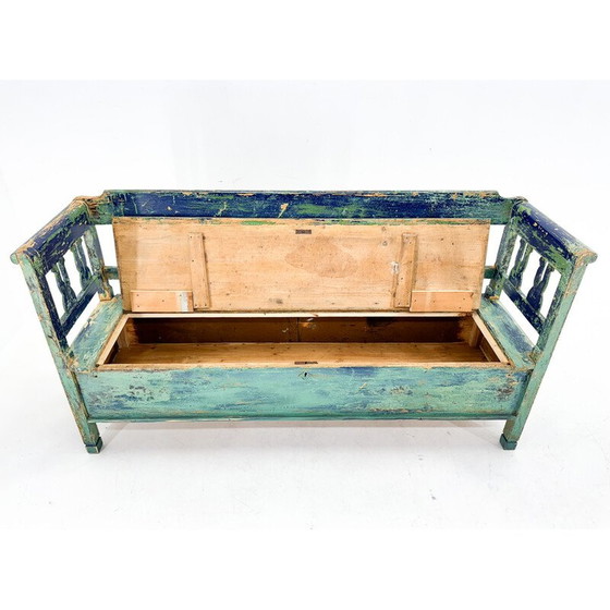 Image 1 of Antique vintage bench with storage space