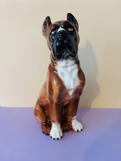Vintage Boxer Of Ceramic
