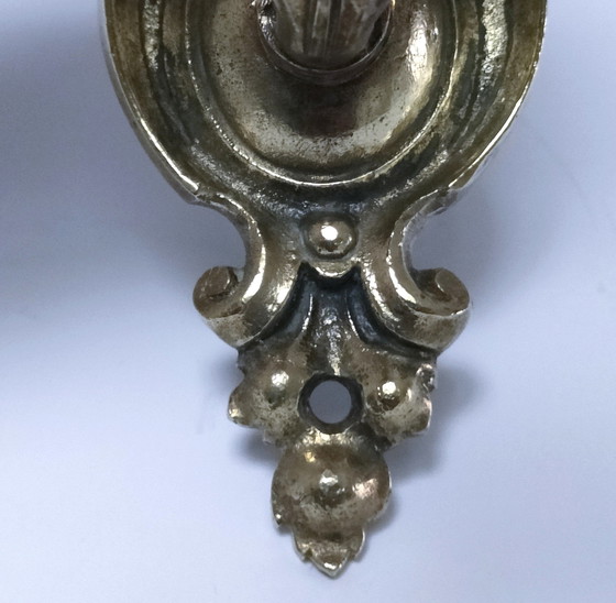 Image 1 of Bronze Glass wall lamp 1900