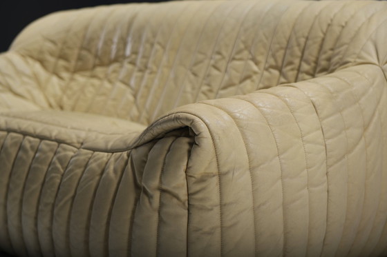 Image 1 of Rare Vintage Sandra Sofa In Original Leather - Annie Hieronimus For Cinna France