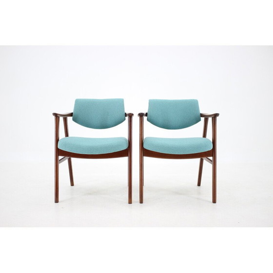 Image 1 of Set of 8 vintage teak chairs by Erik Kierkegaard, Denmark 1960
