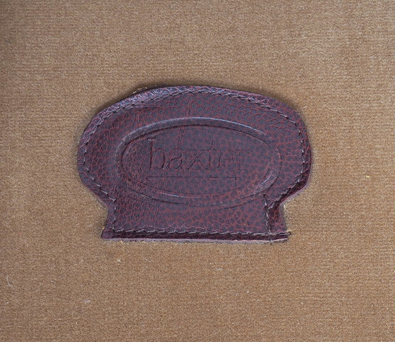 Image 1 of Baxter coganc cuir vintage fauteuil Bergère