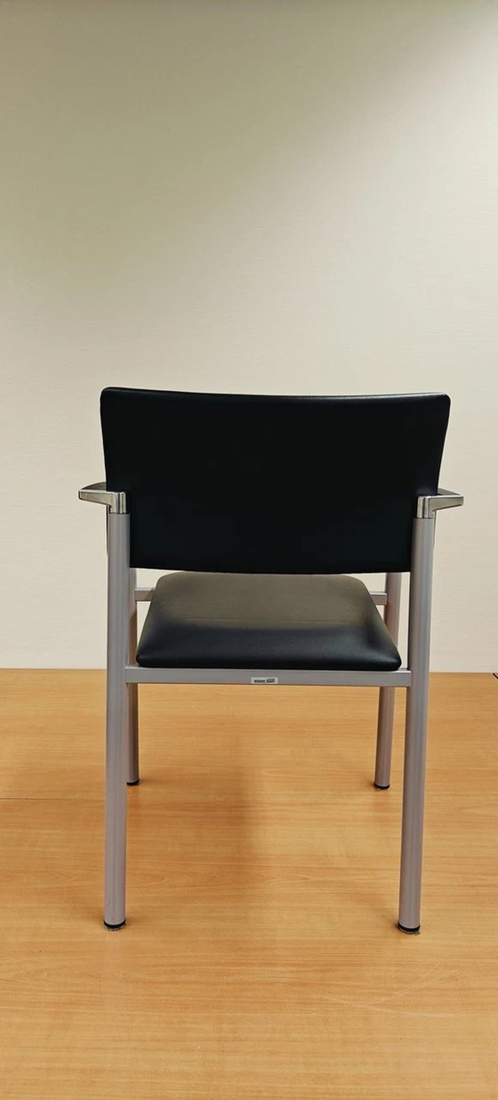 Image 1 of 4x Wiensner Hager Aluform Stacking Chair