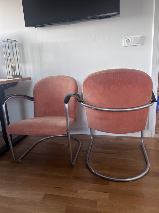 2x gebr van der stroom model gispen 413 chair