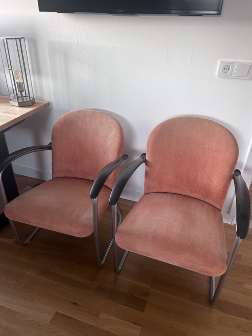 2x gebr van der stroom model gispen 413 chair