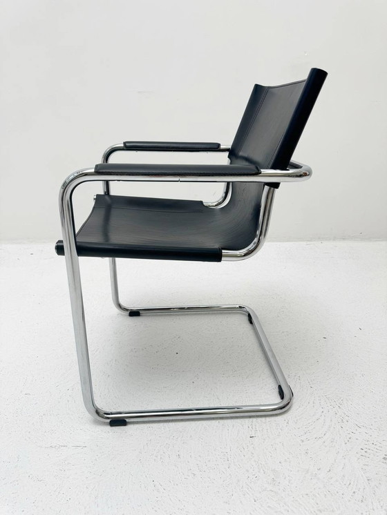 Image 1 of Set of 4 Mart Stam Mg5 cantilever chairs by Matteo Grassi from Italy, 1970s