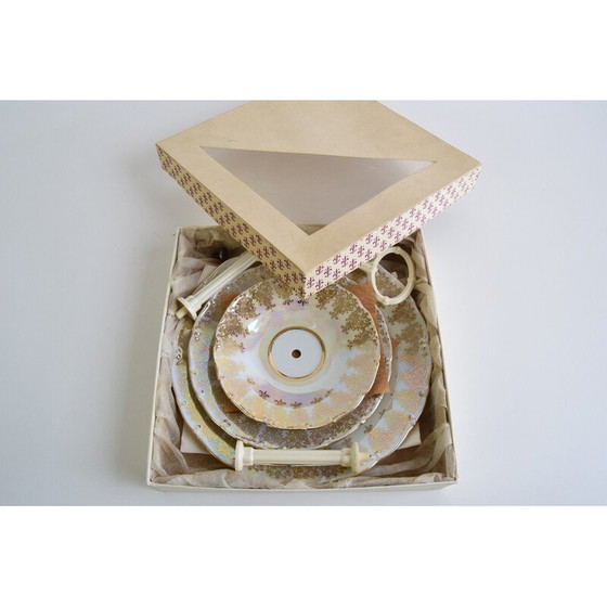 Image 1 of Vintage porcelain etager for sweets and sweets by Moritz Zdekauer for Stará Role, 1960
