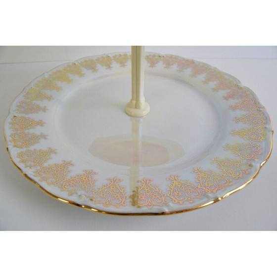 Image 1 of Vintage porcelain etager for sweets and sweets by Moritz Zdekauer for Stará Role, 1960