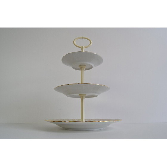 Image 1 of Vintage porcelain etager for sweets and sweets by Moritz Zdekauer for Stará Role, 1960