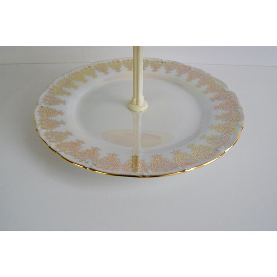 Image 1 of Vintage porcelain etager for sweets and sweets by Moritz Zdekauer for Stará Role, 1960