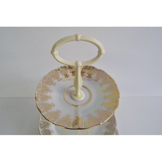 Image 1 of Vintage porcelain etager for sweets and sweets by Moritz Zdekauer for Stará Role, 1960