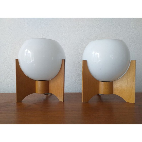 Image 1 of Coppia di lampade da tavolo vintage Rockets anni '70