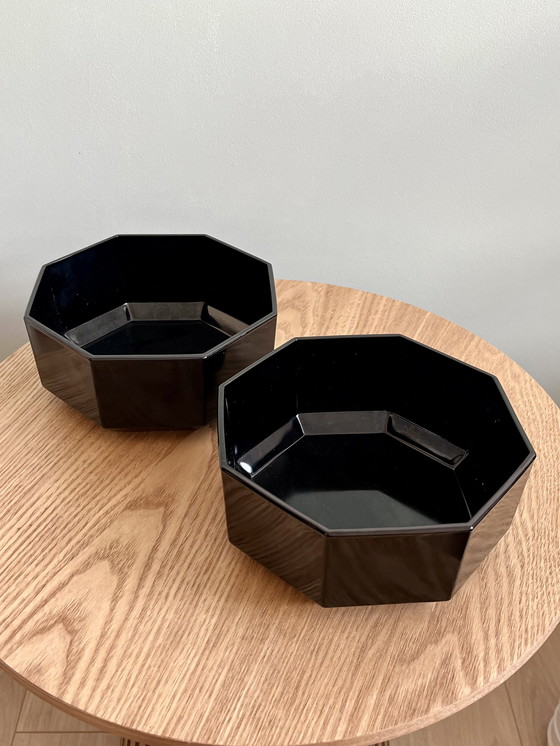 Image 1 of 2x Arcoroc France Octime Bowls Black