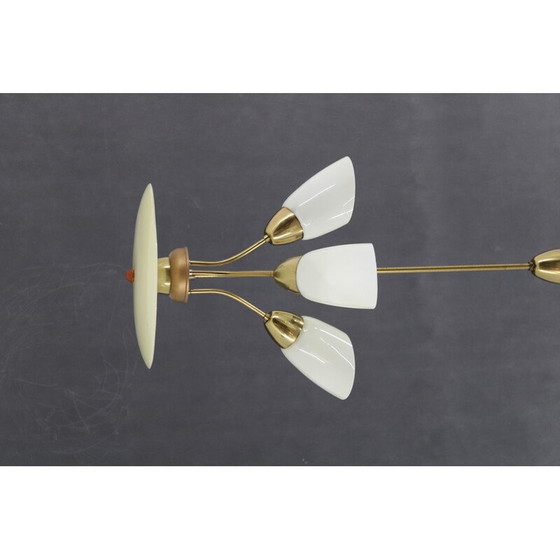 Image 1 of Vintage glass chandelier by Kamenicky Senov, Czechoslovakia 1960s