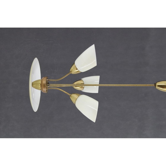 Image 1 of Vintage glass chandelier by Kamenicky Senov, Czechoslovakia 1960s