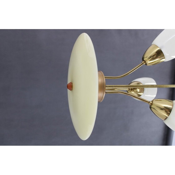 Image 1 of Vintage glass chandelier by Kamenicky Senov, Czechoslovakia 1960s