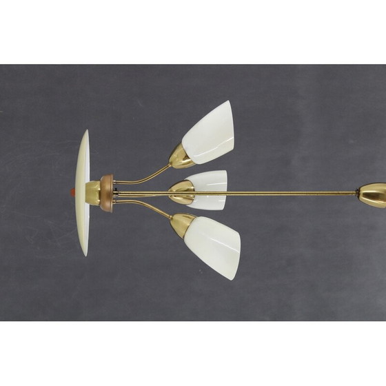 Image 1 of Vintage glass chandelier by Kamenicky Senov, Czechoslovakia 1960s