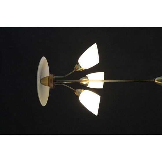 Image 1 of Vintage glass chandelier by Kamenicky Senov, Czechoslovakia 1960s