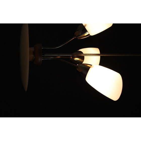 Image 1 of Vintage glass chandelier by Kamenicky Senov, Czechoslovakia 1960s