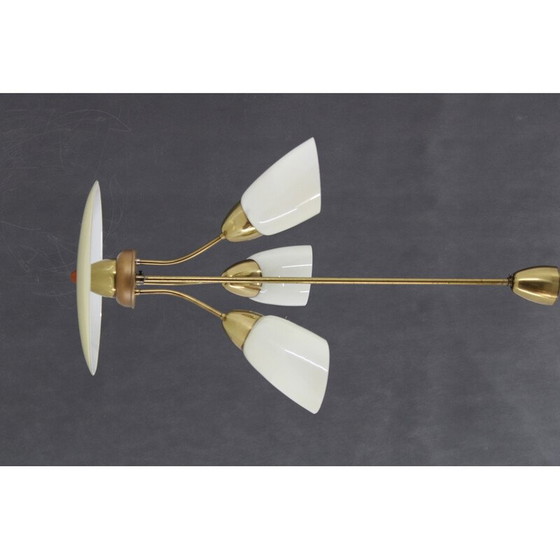 Image 1 of Vintage glass chandelier by Kamenicky Senov, Czechoslovakia 1960s