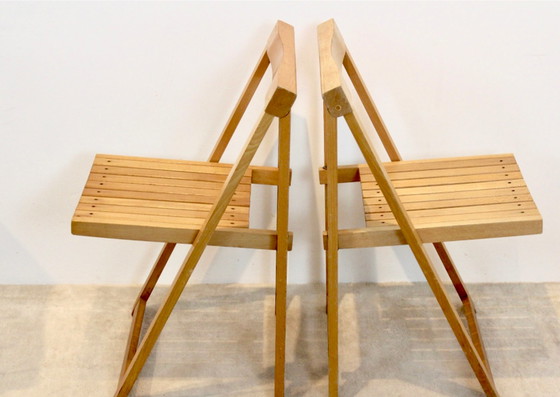 Image 1 of Large stock of Aldo Jacober Folding Chairs for Alberto Bazzani