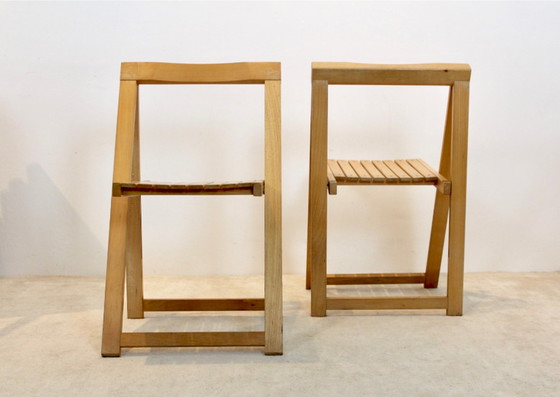 Image 1 of Large stock of Aldo Jacober Folding Chairs for Alberto Bazzani