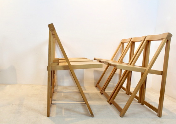 Image 1 of Large stock of Aldo Jacober Folding Chairs for Alberto Bazzani