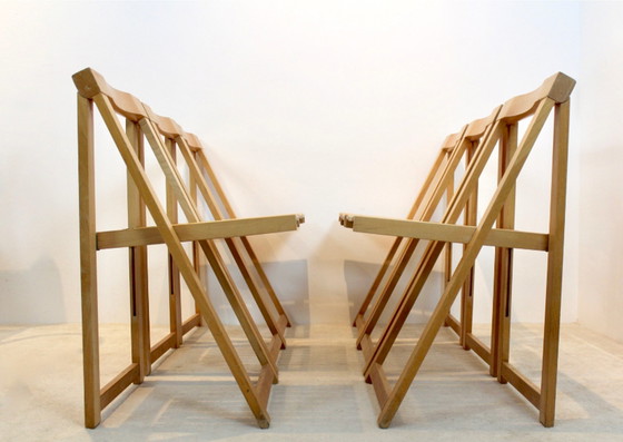 Image 1 of Large stock of Aldo Jacober Folding Chairs for Alberto Bazzani