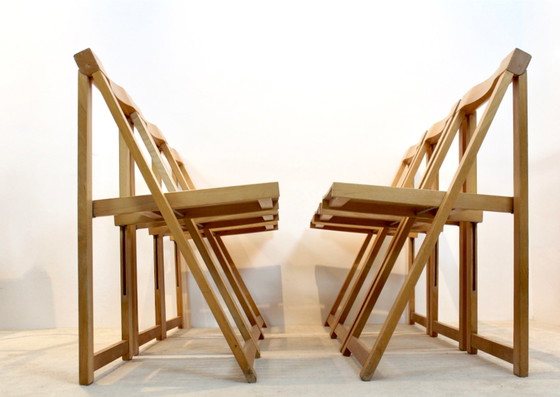 Image 1 of Large stock of Aldo Jacober Folding Chairs for Alberto Bazzani