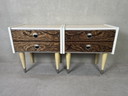 2 x table de chevet / commode vintage