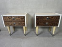 2 x table de chevet / commode vintage