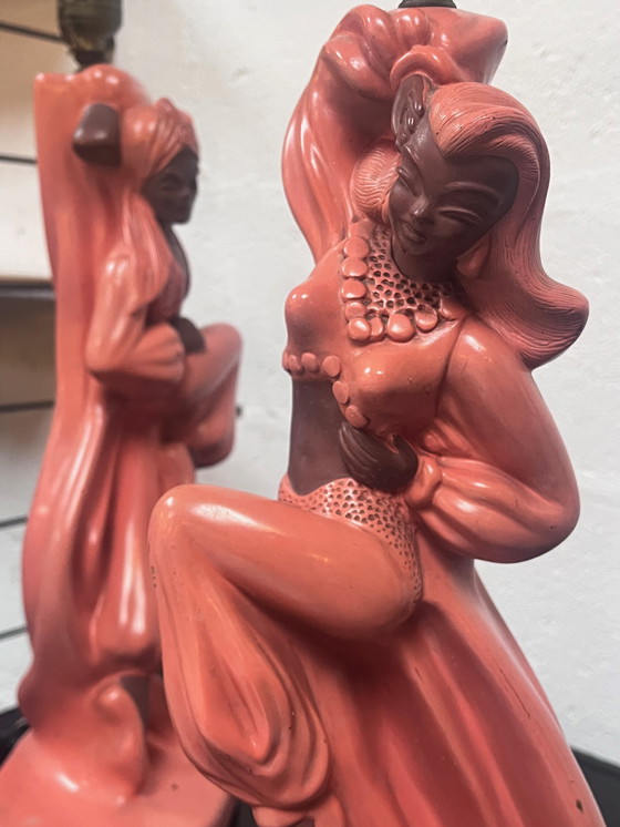 Image 1 of Coppia di lampade da tavolo, Reglor of California, circa 1950.