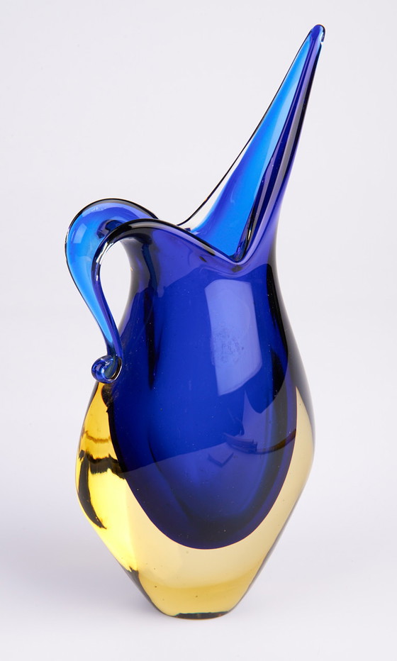 Image 1 of Flavio Poli for Seguso 1960s Murano glass vase