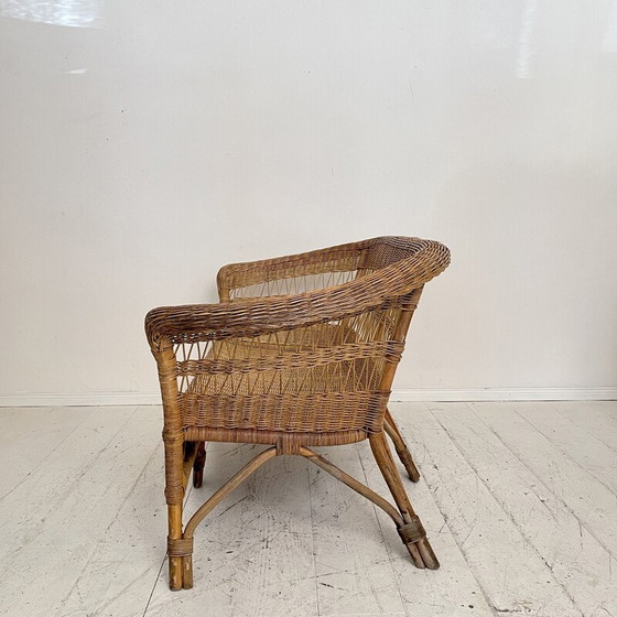 Image 1 of Vintage rattan sofa, France 1972