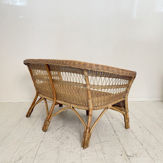 Image 1 of Vintage rattan sofa, France 1972