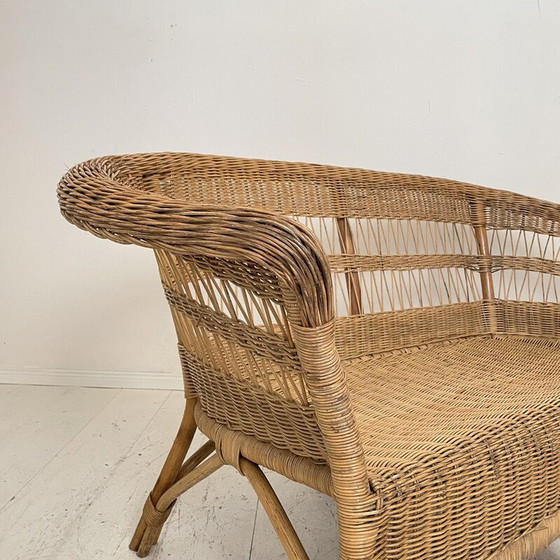 Image 1 of Vintage rattan sofa, France 1972