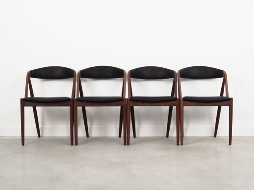 Set Of Four Teak Chairs, Danish Design, 1970S, Designer: Kai Kristiansen