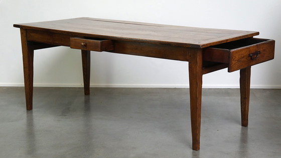 Image 1 of Dining table with 3 drawers