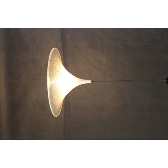 Image 1 of Vintage "Trumpet" pendant lamp by Guzzini for Meblo, Italy 1970s