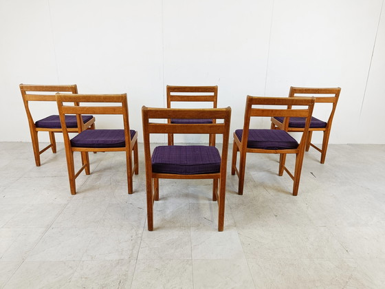 Image 1 of Raphael Chairs by Guillerme and Chambron for Votre Maison, Set of 6