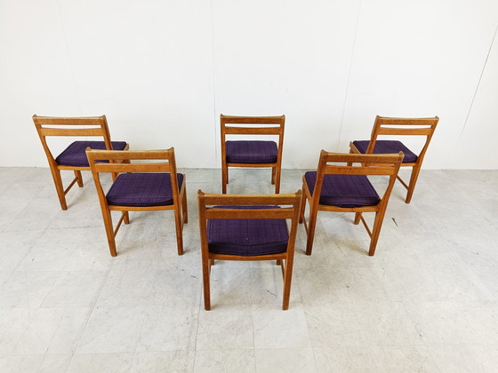 Image 1 of Raphael Chairs by Guillerme and Chambron for Votre Maison, Set of 6