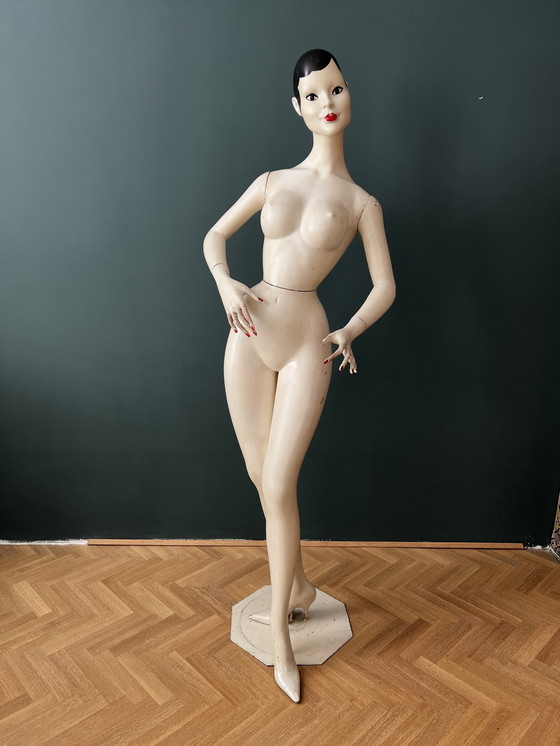 Image 1 of Beautiful mannequin from the 1950s, probably Paris