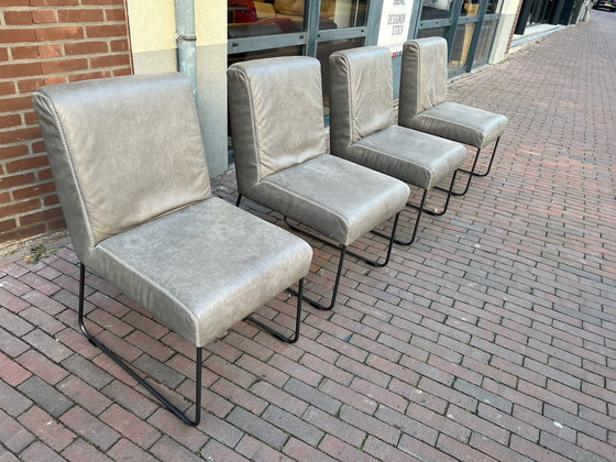 Image 1 of 4 bert plantagie Chaise à manger en cuir