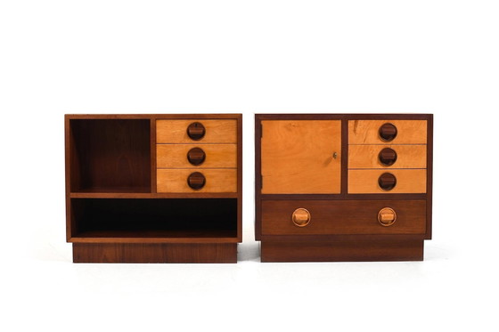 Image 1 of Pair Of Danish Teak Chest Of Drawers / Bedside Tables 1960S