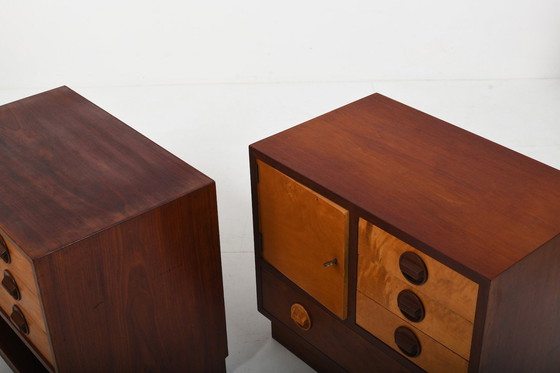 Image 1 of Pair Of Danish Teak Chest Of Drawers / Bedside Tables 1960S