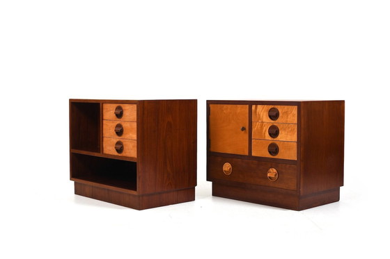 Image 1 of Pair Of Danish Teak Chest Of Drawers / Bedside Tables 1960S