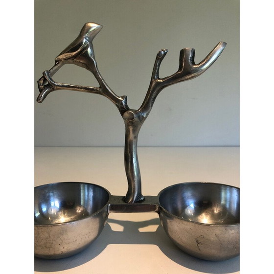Image 1 of Set of 3 vintage aluminum serving pieces, 1970