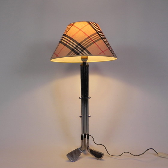 Image 1 of Golf Club Lamp With Burberry Hood