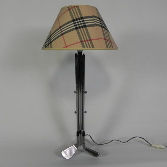 Image 1 of Golf Club Lamp With Burberry Hood